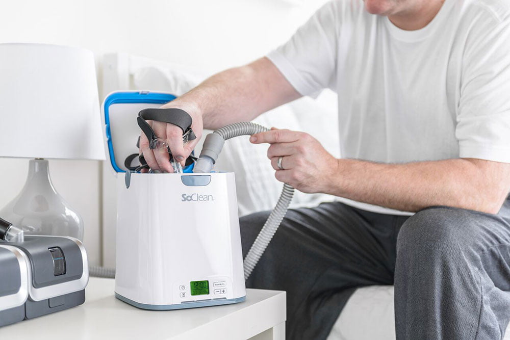 Man using the So Clean 2 - Quality Durable Medical Equipment